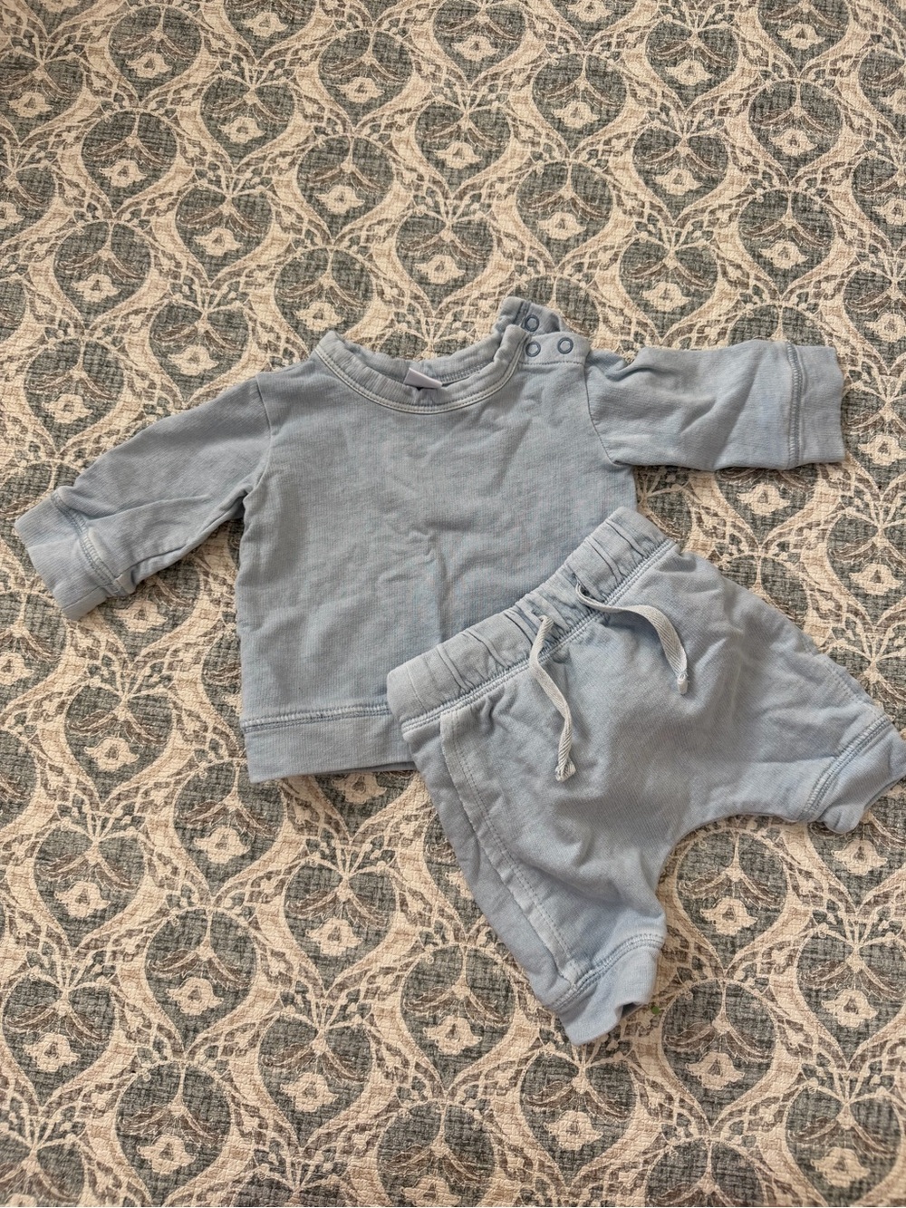 Nordstrom Baby Light Blue Outfit